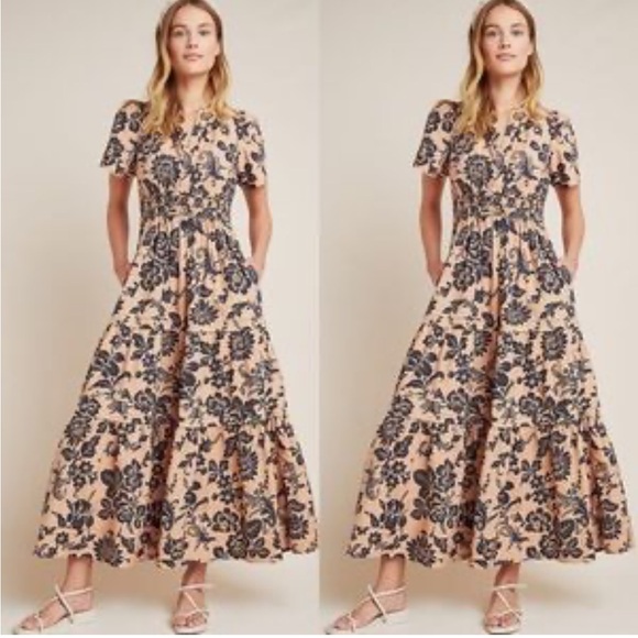 Anthropologie Dresses & Skirts - Anthropologie Somerset Floral Maxi Dress in XS